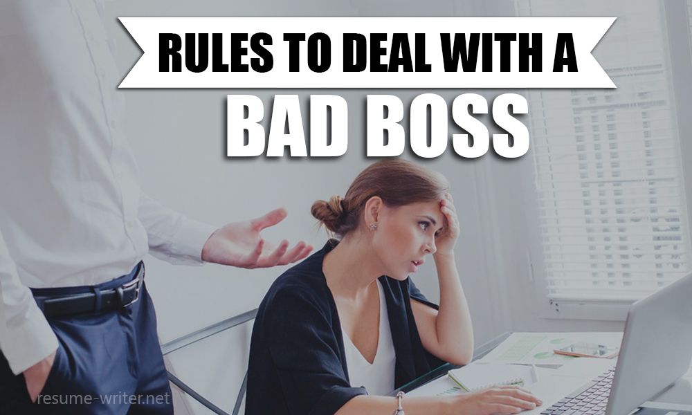 How to deal with a Bad Boss
