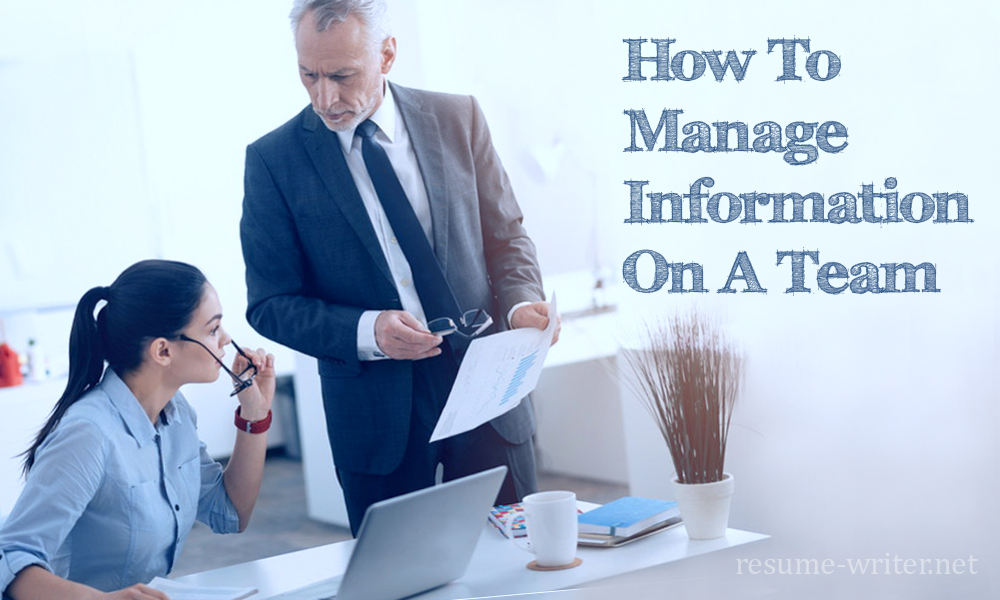 How To Manage Information On A Team